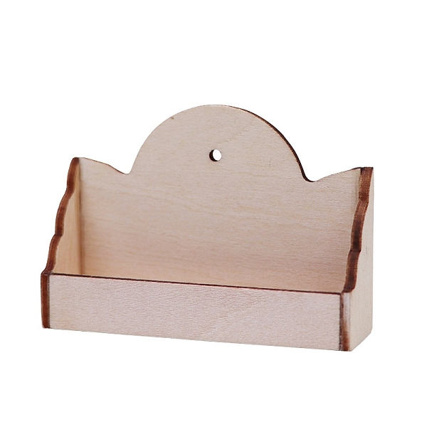Wood Wall Shelf Miniature Ornaments