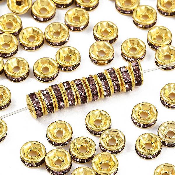 Brass Rhinestone Sp… - image