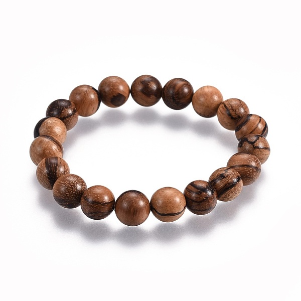 

PandaHall Woman's Wood Beads Stretch Bracelets, 2-1/8 inch(5.3cm) Wood