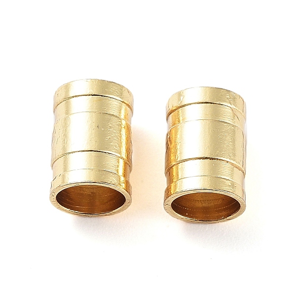 

PandaHall 304 Stainless Steel Cord End Caps, Column, Golden, 7x5mm, Hole: 4mm 304 Stainless Steel