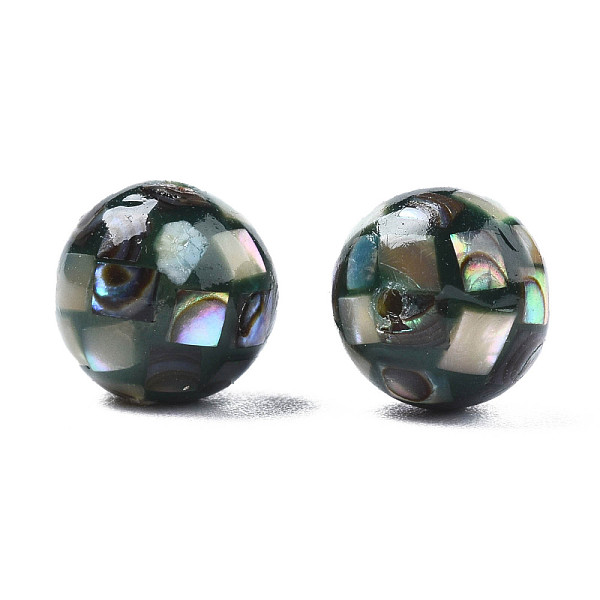 

PandaHall Natural Paua Shell Beads, Round, 8mm, Hole: 1mm Paua Shell Round