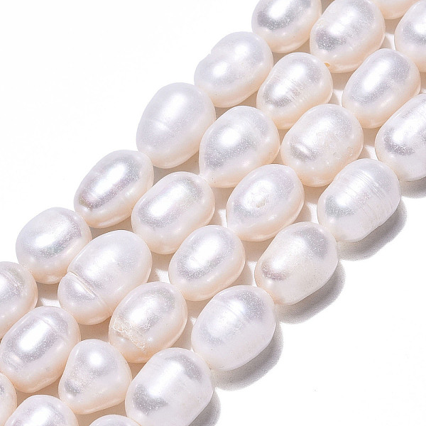 

PandaHall Natural Cultured Freshwater Pearl Beads Strands, Rice, Seashell Color, 10~12.5x8~9mm, Hole: 0.7mm, about 34~35pcs/strand, 14.96...