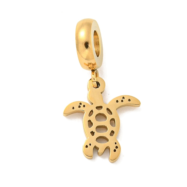 

PandaHall 304 Stainless Steel European Dangle Charms, Large Hole Pendants, Tortoise Charm, Golden, 25.5mm, Hole: 4.5mm 304 Stainless Steel...