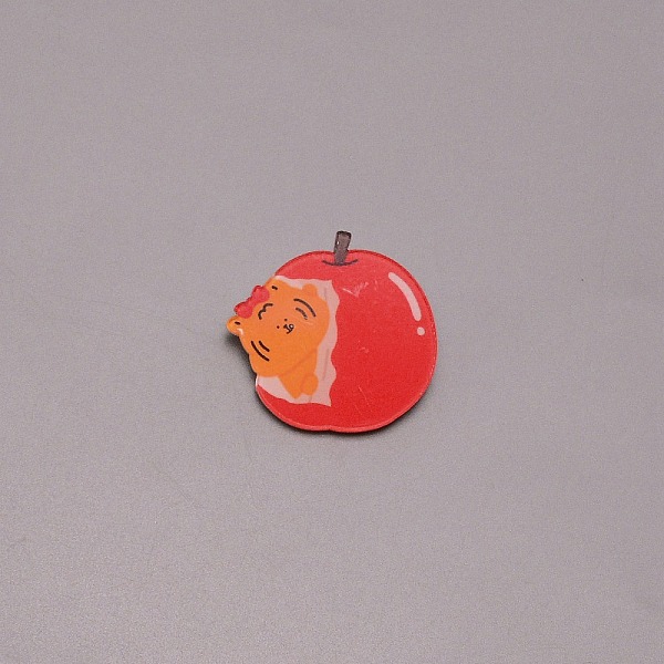 

PandaHall Tiger in Apple Chinese Zodiac Brooch Pin, Cute Animal Acrylic Lapel Pin for Backpack Clothes, White, Red, 30x31x7mm Acrylic 12...