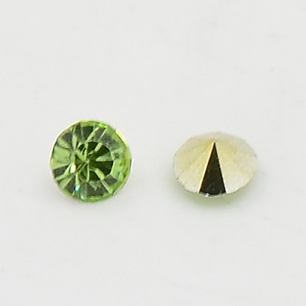 

PandaHall Grade AAA Pointed Back Resin Rhinestones, Diamond Shape, Yellow Green, 2.0mm, about 14400pcs/bag Resin Diamond Green