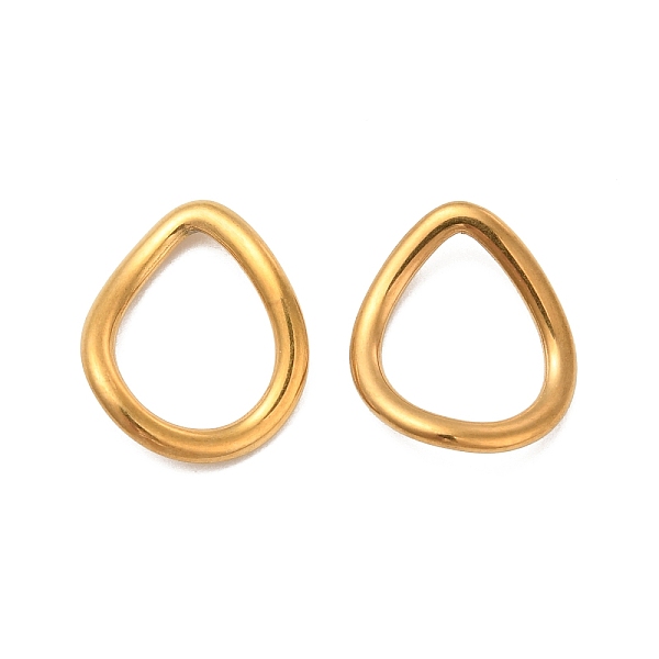 

PandaHall 304 Stainless Steel Linking Rings, Twisted Teardrop, Golden, 15x12.5x2mm, Inner Diameter: 8.5x11mm 304 Stainless Steel Teardrop