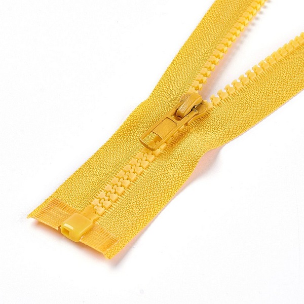 

PandaHall Garment Accessories, Nylon and Resin Zipper, with Alloy Zipper Puller, Zip-fastener Components, Gold, 77.5x3.3cm Nylon Gold