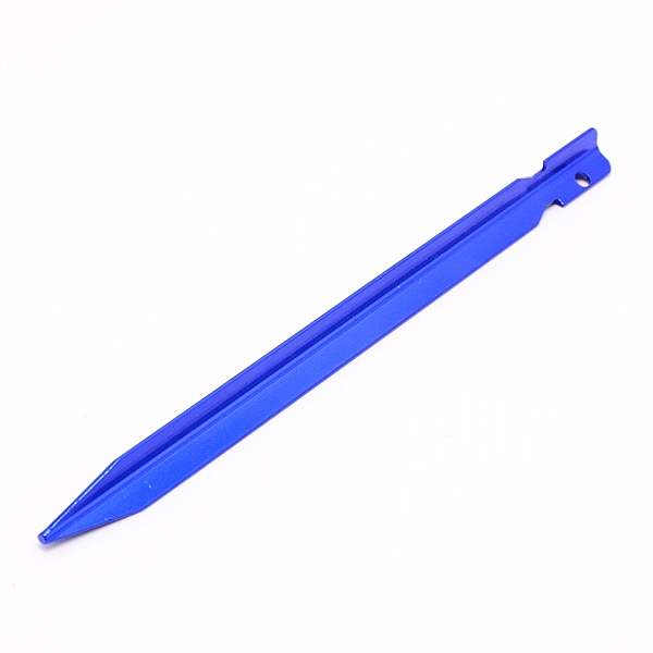 

PandaHall Aluminum Alloy Tent Stakes, Heavy Duty Ground Pegs, Lightweight Outdoor Tent Camping Spikes, Blue, 180x11x13mm, Hole: 4mm Aluminum...