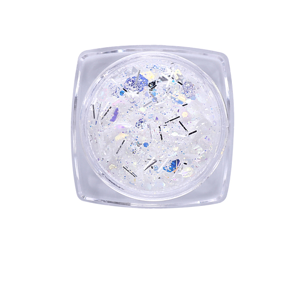 

PandaHall Laser Shiny Nail Art Decoration Accessories, with Glitter Powder and Sequins, DIY Sparkly Paillette Tips Nail, Sky Blue...