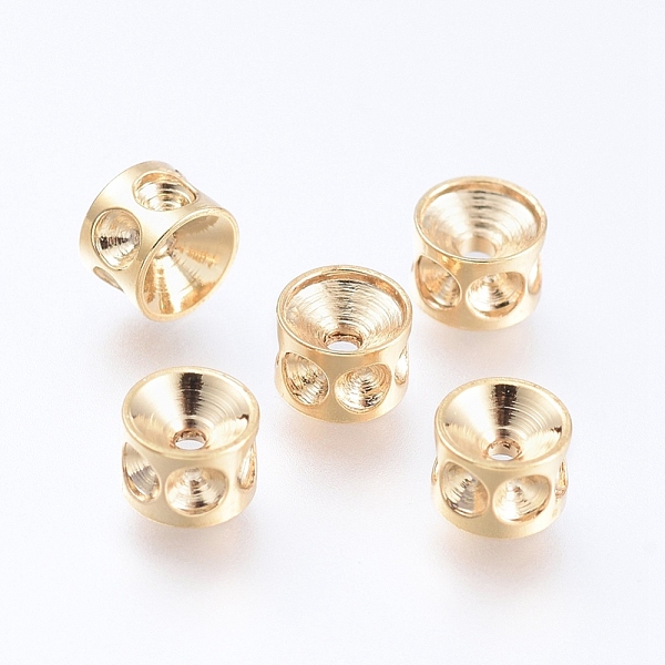 

PandaHall 304 Stainless Steel Beads Rhinestone Settings, Column, Golden, 4x3mm, Hole: 1mm, fit for 1.5mm rhinestone 304 Stainless Steel...