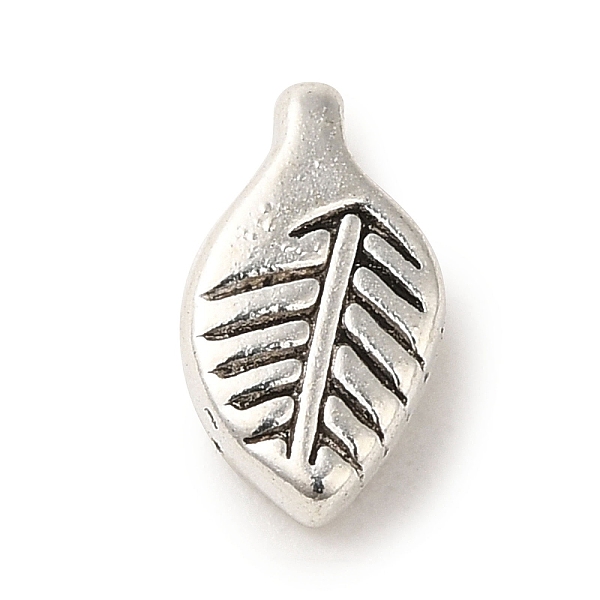 

PandaHall Tibetan Style Alloy Charms, Cadmium Free & Lead Free, Leaf, Antique Silver, 11x6x3mm, Hole: 1.4mm Alloy Leaf