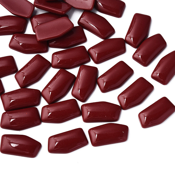 

PandaHall Opaque Acrylic Cabochons, Nuggets, Dark Red, 27x14.5x5mm, about 300pcs/500g Acrylic Nuggets