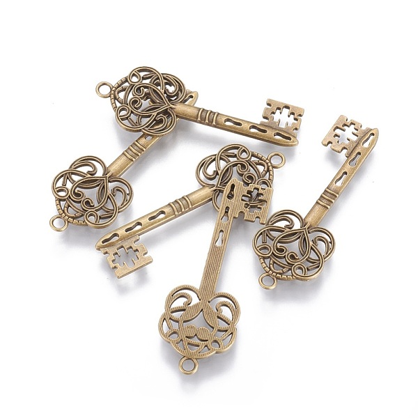 

PandaHall Tibetan Style Pendants, Skeleton Key Pendants, Lead Free and Cadmium Free, Antique Bronze, 60x22x2mm, Hole: 2mm Alloy Key