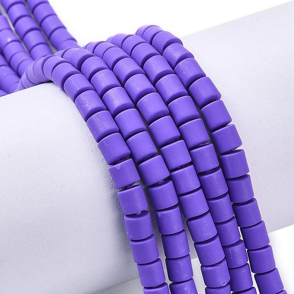 

PandaHall Handmade Polymer Clay Bead Strands, Column, Blue Violet, 6.5x6mm, Hole: 1.2mm, about 61pcs/strand, 15.75 inch(40cm) Polymer Clay...