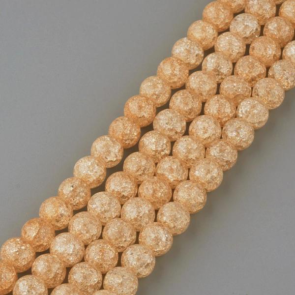 Synthetic Crackle Quartz Beads Strands