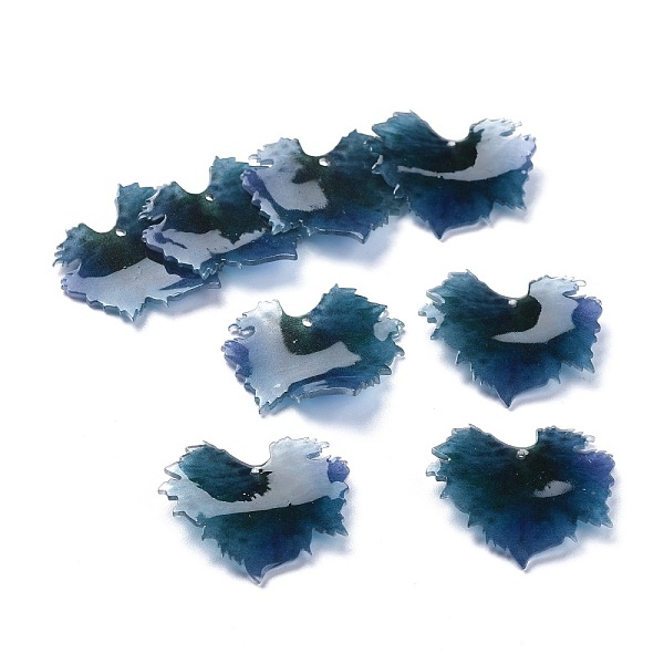 

PandaHall Acrylic Pendants, 3D Printed, Heart, Teal, 27x30x2mm, Hole: 1.2mm Acrylic Heart