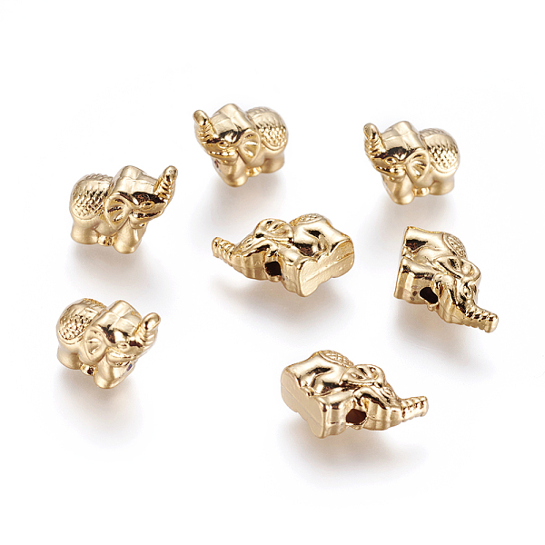 

PandaHall Alloy Beads, Long-Lasting Plated, Elephant, Golden, 11.5x6x11mm, Hole: 1.8mm Alloy Elephant