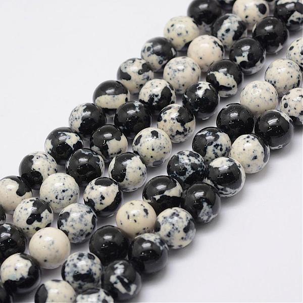 

PandaHall Natural Ocean White Jade Beads Strands, Dyed, Round, Black, 10mm, Hole: 1mm, about 37~40pcs/strand, 15.75 inch(40cm) Ocean White...