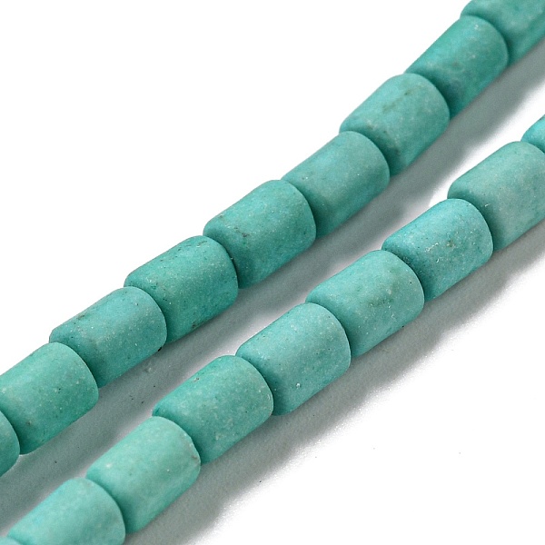 

PandaHall Dyed Synthetic Turquoise Beads Strands, Column, 4~4.5x3~3.5mm, Hole: 0.9mm, about 84pcs/strand, 14.76 inch(37.5cm) Synthetic...
