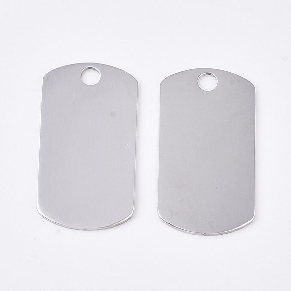 

PandaHall 201 Stainless Steel Pendants, Rectangle, Blank Stamping Tag, Stainless Steel Color, 22.5x12.5x0.8mm, Hole: 2mm 201 Stainless Steel...