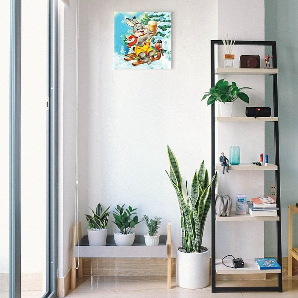 

PandaHall DIY Easter Theme Rabbit Pattern Full Drill Diamond Painting Canvas Kits, with Resin Rhinestones, Diamond Sticky Pen, Plastic Tray..., Multicolor