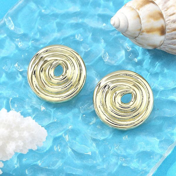 Brass Stud Earrings… - image