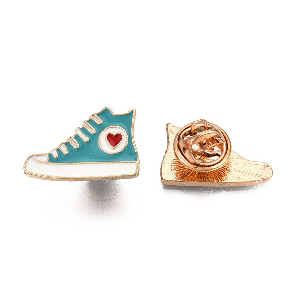 

PandaHall Alloy Enamel Brooches, Enamel Pin, with Brass Butterfly Clutches, Shoes, Light Gold, Cadmium Free & Nickel Free & Lead Free, Light...