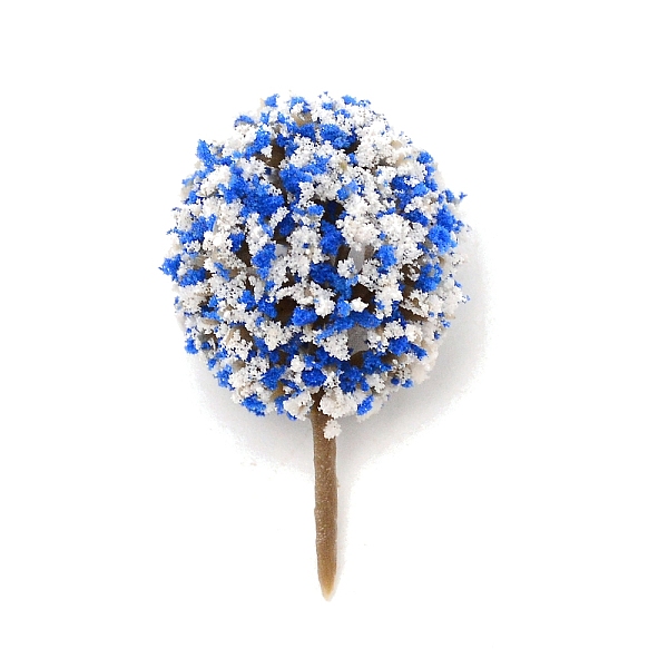 

PandaHall Plastic Model Ornament, Tree, for Desk Home Decoration, Blue, 36~37x20~22mm Plastic Tree Blue