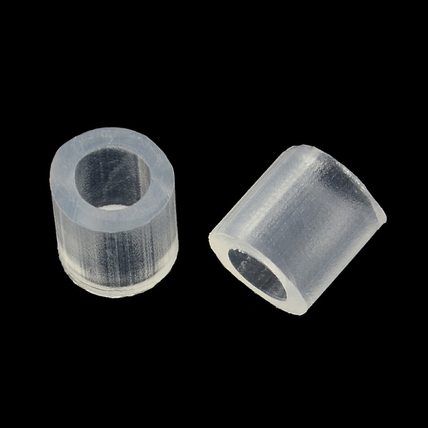

PandaHall Melty Mini Beads Fuse Beads Refills, Tube, Clear, 3~3.3x2.5~2.6mm, about 40000pcs/500g Plastic Tube Clear