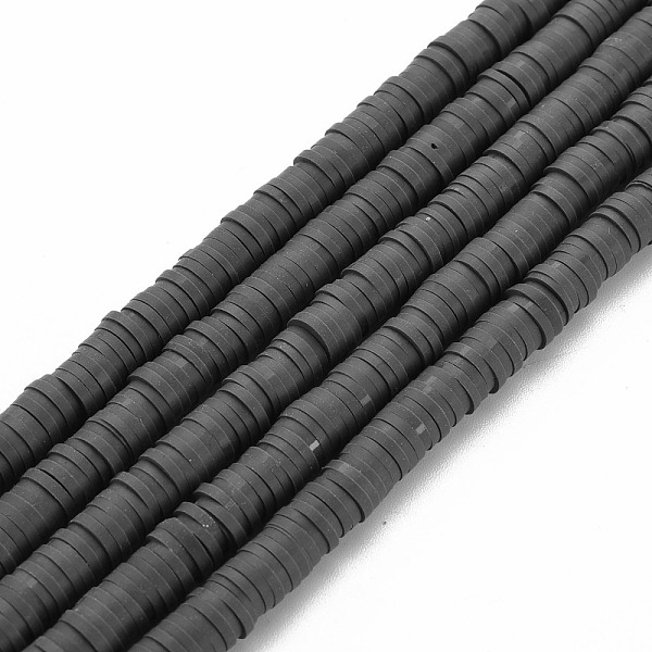 

PandaHall Handmade Polymer Clay Bead Strands, Heishi Beads, Disc/Flat Round, Gray, 6x0.5~1mm, Hole: 2mm, about 320~447pcs/strand, 15.74...