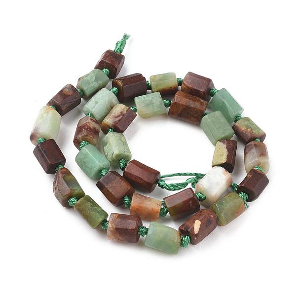 

PandaHall Natural Chrysoprase Beads Strands, Faceted, Column, 8~11x6~8mm, Hole: 1mm, about 30~33pcs/strand, 15.1 inch Chrysoprase Column