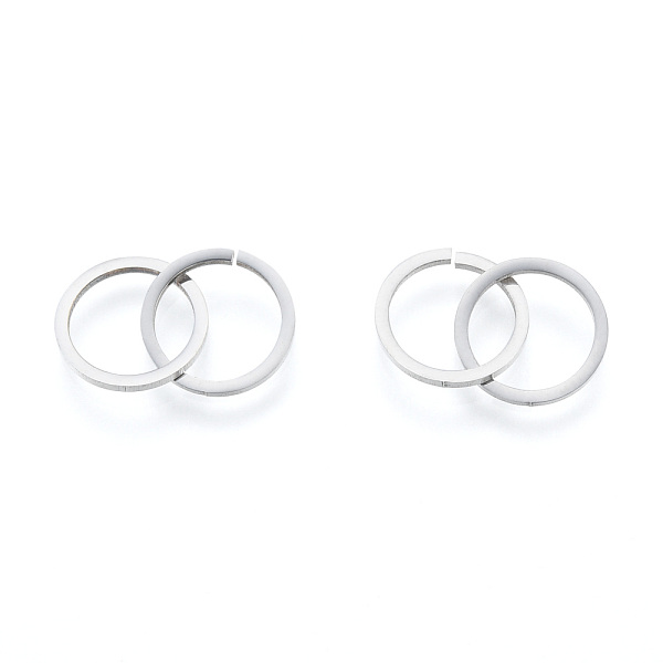 

PandaHall 201 Stainless Steel Linking Rings, Quick Link Connectors, Ring, Stainless Steel Color, 21.5mm 201 Stainless Steel Ring