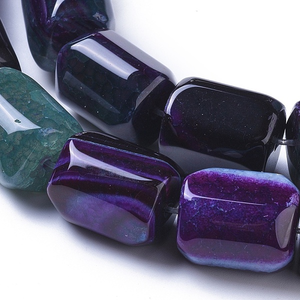 

PandaHall Natural Agate Beads Strands, Dyed & Heated, Column, Dark Slate Gray, 20x15mm, Hole: 1.2mm, about 19pcs/strand, 14.76 inch(37.5cm)...