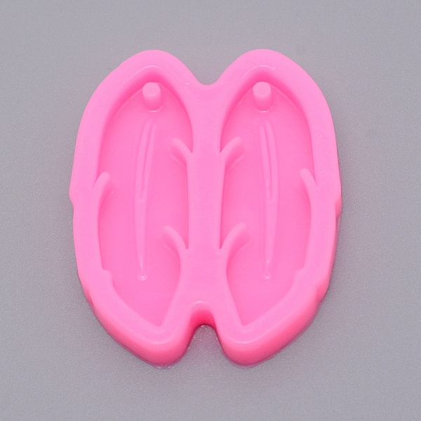 

PandaHall Feather Pendant Silicone Molds, Resin Casting Molds, For UV Resin, Epoxy Resin Jewelry Making, Hot Pink, 5.6x4.7x0.8cm, Hole: 3mm...