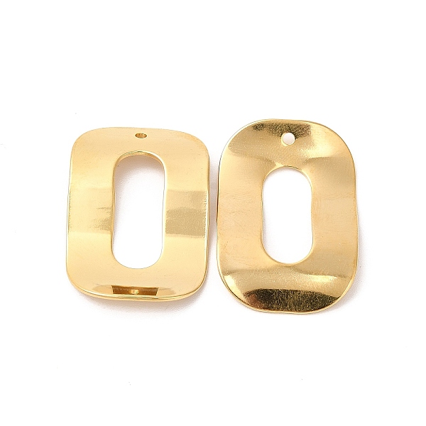 

PandaHall Ion Plating(IP) 304 Stainless Steel Pendants, Rectangle Charms, Real 18K Gold Plated, 31.5x20.5x3.5mm, Hole: 1.6mm 304 Stainless...