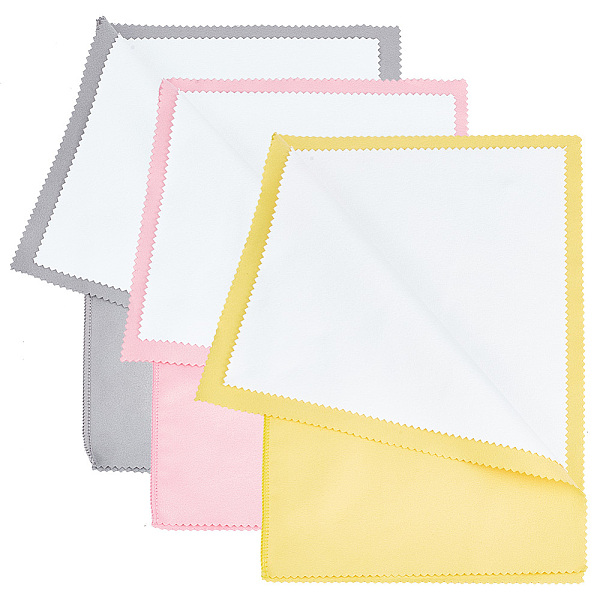 

PandaHall Beebeecraft 3Pcs 3 Colors 4 Layers Silver Polishing Cloth, Jewelry Cleaning Cloth, Sterling Silver Anti-Tarnish Cleaner, Rectangle..., Multicolor