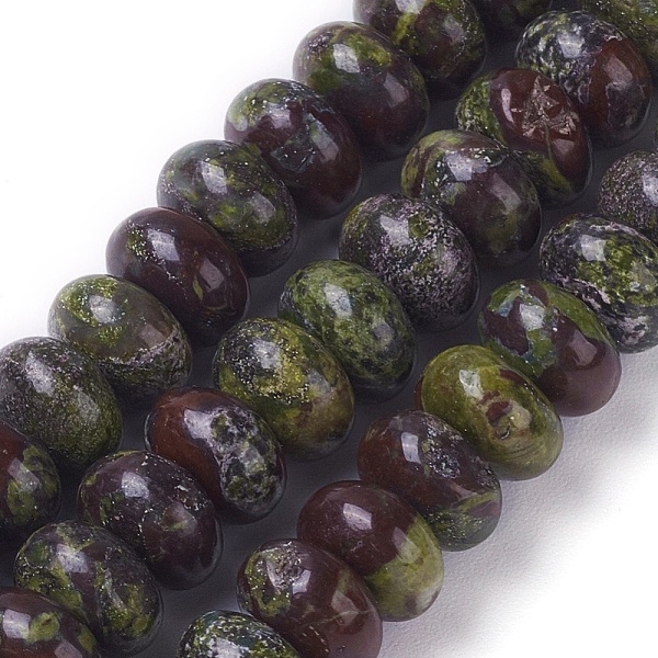 

PandaHall Natural Dragon Blood Beads Strands, Rondelle, 8~8.4x5~5.5mm, Hole: 0.8mm, about 73pcs/strand, 15.27 inch~15.35 inch(38.8~39cm)...