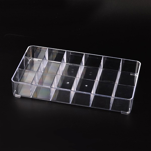 

PandaHall (Defective Closeout Sale), Plastic Bead Containers, Rectangle, Clear, 290x165x47mm Plastic Rectangle Clear