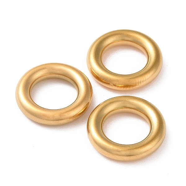 

PandaHall 304 Stainless Steel Linking Rings, Round Ring, Golden, 14x3mm, Inner Diameter: 8mm 304 Stainless Steel Ring