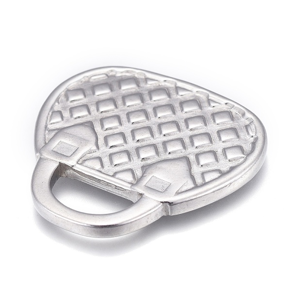 

PandaHall 304 Stainless Steel Pendants, Handbag, Stainless Steel Color, 35x26x3mm, Hole: 7x13.5mm 304 Stainless Steel Bag