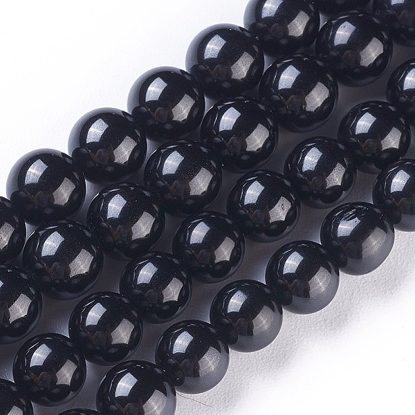 

PandaHall Natural Black Spinel Strands, Round, 6mm, Hole: 1mm, about 61~65pcs/strand, 15.6 inch(39.5cm) Spinel Round Black