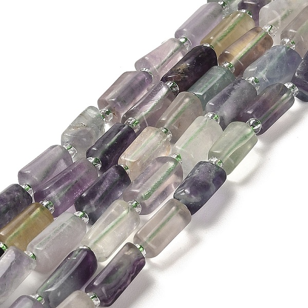 

PandaHall Natural Fluorite Beads Strands, with Seed Beads, Faceted, Column, 8.5~11x5.5~6.5mm, Hole: 1mm, about 14~15pcs/strand, 7.48''(19cm)...
