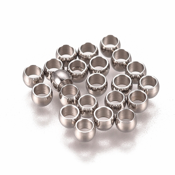 

PandaHall 201 Stainless Steel Spacer Beads, Flat Round, Stainless Steel Color, 2x1.5mm, Hole: 1.2mm 201 Stainless Steel Flat Round