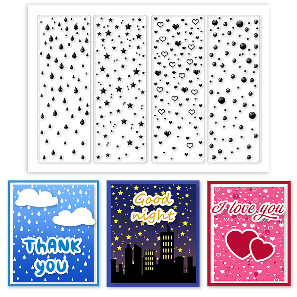 

PandaHall Custom PVC Plastic Clear Stamps, for DIY Scrapbooking, Photo Album Decorative, Cards Making, Mixed Shapes, 160x110mm Plastic Mixed...
