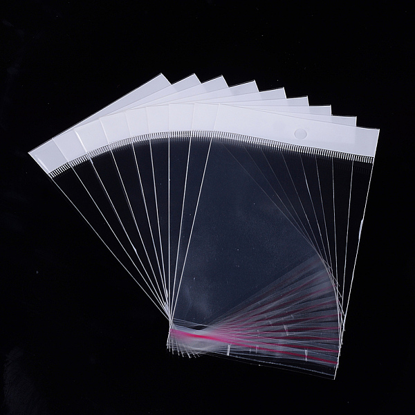 

PandaHall OPP Cellophane Bags, Rectangle, Clear, 17~17.5x10cm, Unilateral Thickness: 0.045mm, Inner Measure: 12.5x10cm OPP Cellophane Clear