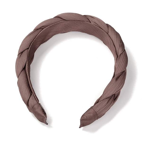 

PandaHall Plastic Hair Bands, with Cloth Covered, Camel, 21~30mm, Inner Diameter: 132mm Plastic Brown
