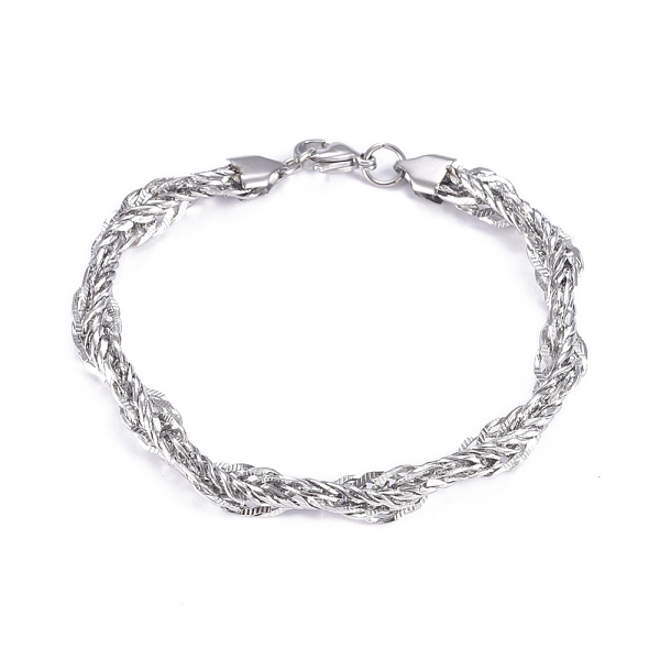 304 In Acciaio Inox Bracciali A Catena Corda