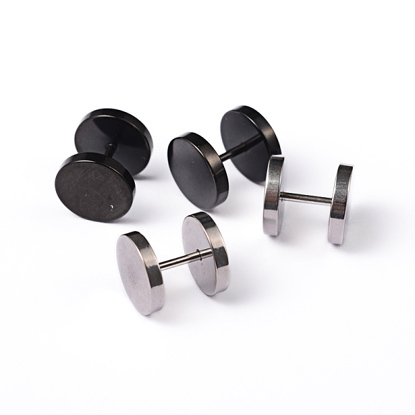 

PandaHall Flat Round 304 Stainless Steel Barbell Cartilage Earrings, Screw Back Earrings, Hypoallergenic Earrings, Mixed Color, 10x10mm, Pin...