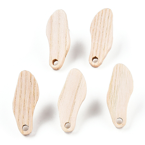 

PandaHall Ash Wood Stud Earring Findings, with 304 Stainless Steel Pin, Others, 23x9.5mm, Hole: 2mm, Pin: 0.7mm Wood Others