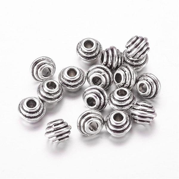 

PandaHall Tibetan Style Alloy Spacer Beads, Rondelle, Lead Free & Nickel Free & Cadmium Free, Antique Silver, 5x6.5mm, Hole: 2.5mm Alloy...